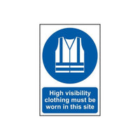 Scan High Visibility Jackets Must Be Worn In This Site - PVC Sign 200 x 300mm