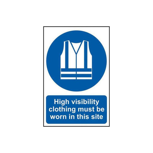 Scan High Visibility Jackets Must Be Worn In This Site - PVC Sign 200 x 300mm Scan - Town Tools