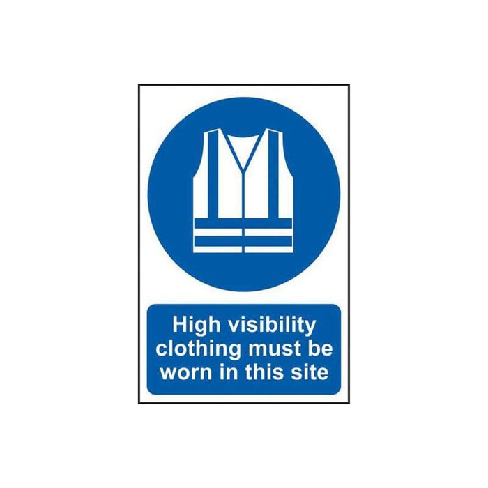 Scan High Visibility Jackets Must Be Worn In This Site - PVC Sign 200 x 300mm Scan - Town Tools