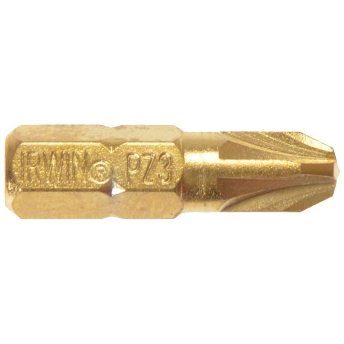 Irwin® Screwdriver Bits Pozidriv PZ3 25mm Titanium (Pack 10) IRWIN® - Town Tools