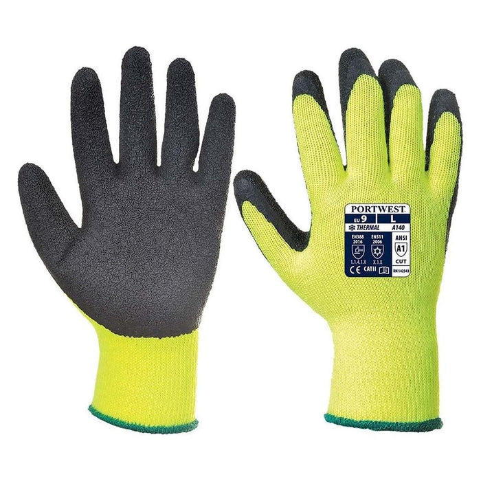 Portwest Thermal Grip Glove - Black - Small