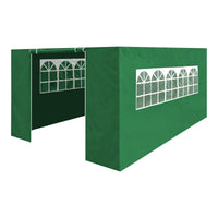 Dellonda Side Walls/Doors/Windows for Gazebo Fits 3 x 4.5m Models Dark Green