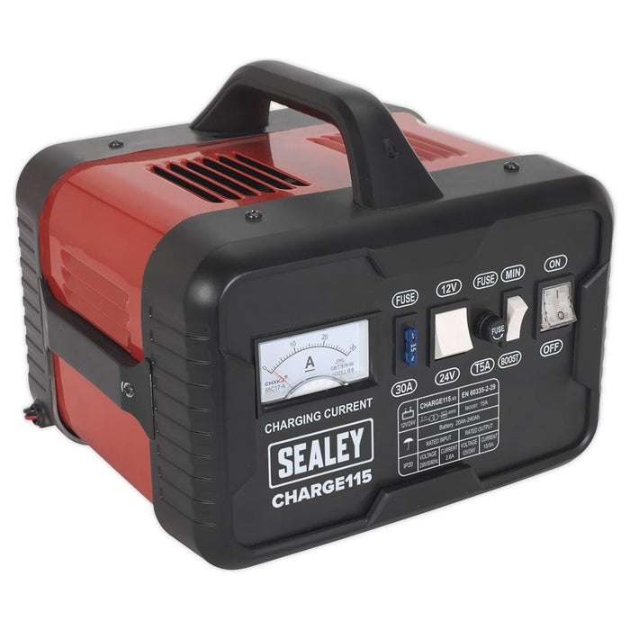 Sealey Battery Charger 19Amp 12V/24V 230V CHARGE115 Sealey - Town Tools 