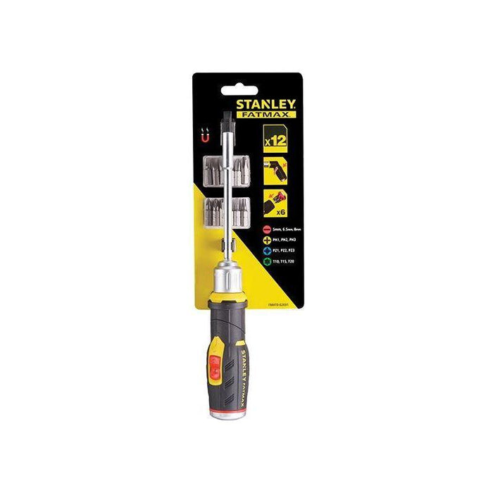 Stanley® Hand Tools FatMax® Pistol Grip Ratchet 12 Bits STANLEY® Hand Tools - Town Tools