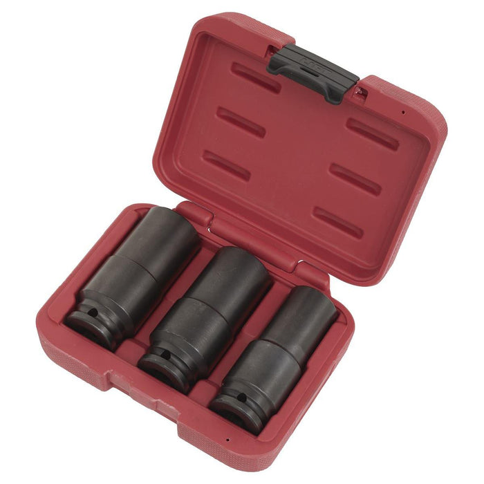 Sealey Weighted Impact Socket Set 1/2"Sq Drive 3pc SX319 Sealey - Town Tools 