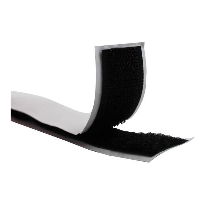 Faithfull Hook & Loop Self Adhesive Tape Black 20mm x 1m Faithfull - Town Tools
