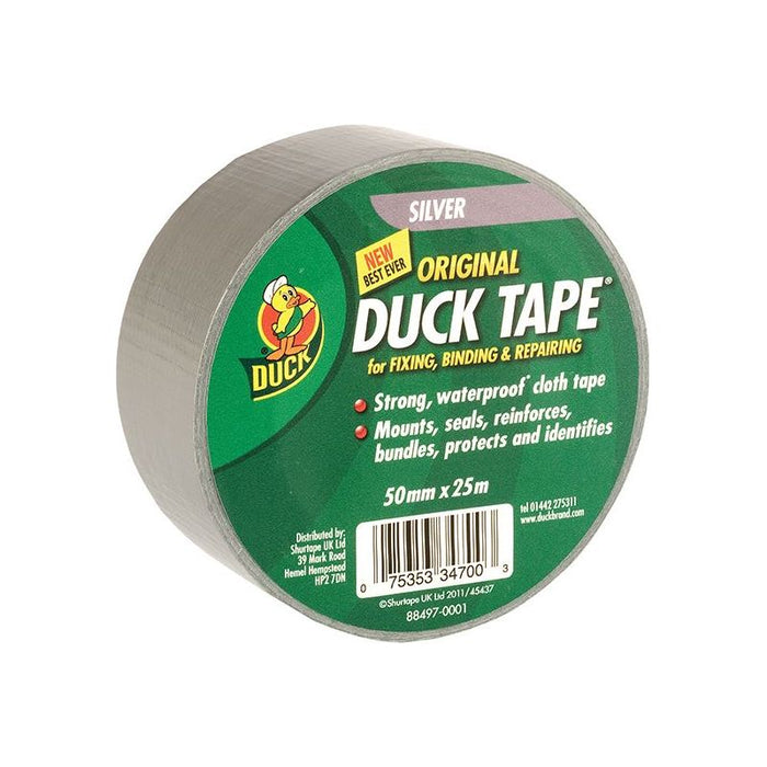 Shurtape Duck Tape® Original 50mm x 25m Silver Shurtape - Town Tools