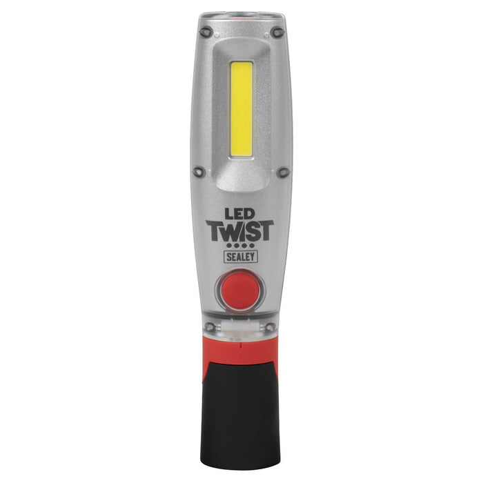 Sealey LED Twist Rechargeable Inspection Light 16W COB & 1W SMD LED2001 Sealey - Town Tools 