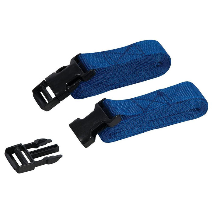 Silverline Clip Buckle Straps 2pk 2m x 25mm Silverline - Town Tools 