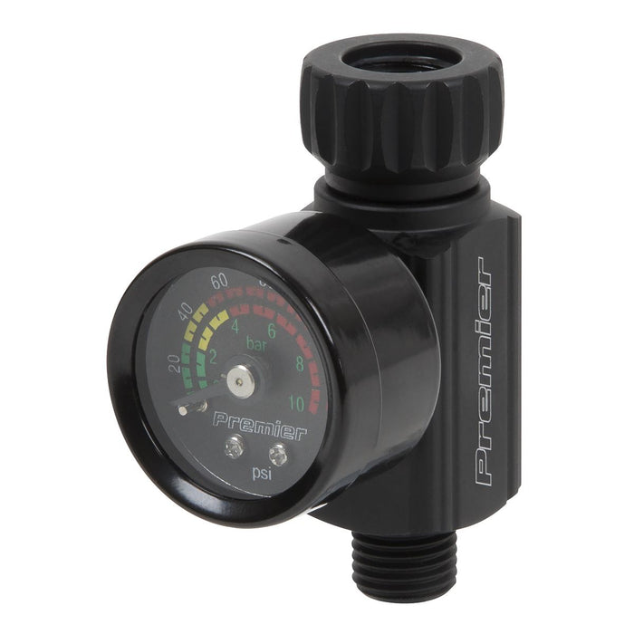 Sealey Premier Premier On-Gun Air Pressure Regulator/Gauge with Glass Lens AR02 Sealey Premier - Town Tools 