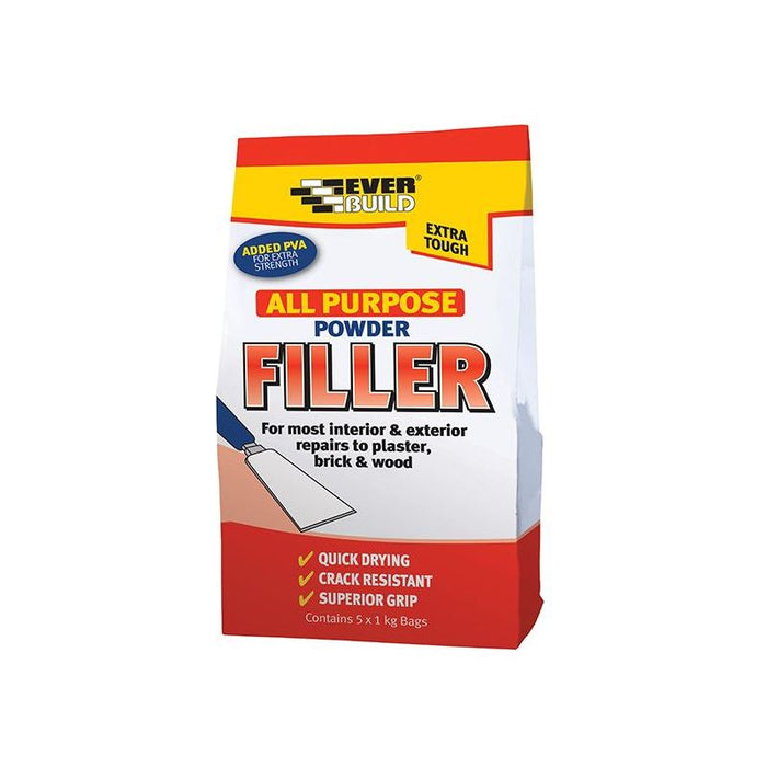 Everbuild Sika All Purpose Powder Filler 5kg Everbuild Sika - Town Tools