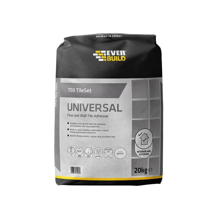 Everbuild Sika 700 TileSet Universal White 20kg Everbuild Sika - Town Tools