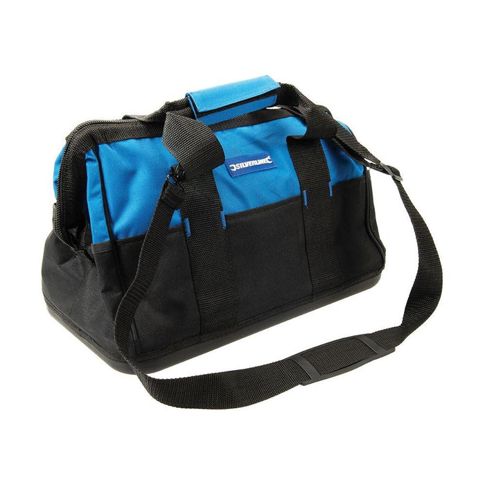 Silverline Tool Bag Hard Base Wide Mouth 400 x 200 x 300mm Silverline - Town Tools 