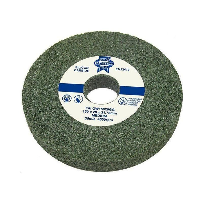 Faithfull General Purpose Grinding Wheel 150 x 16mm Green Grit Faithfull - Town Tools