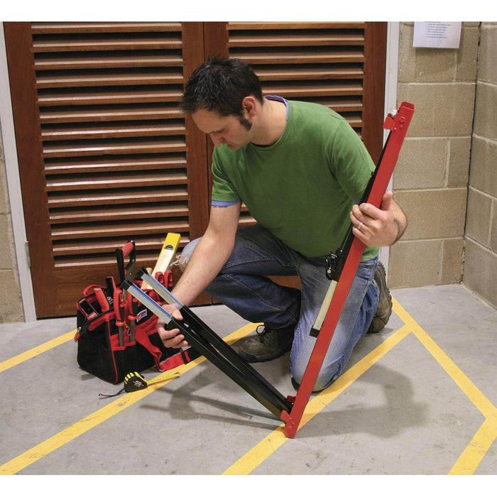 Sealey Fold Down Trestle with Adjustable Legs - Pair FTAL12 Sealey - Town Tools 