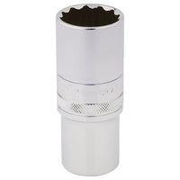 Draper Draper HI-TORQ 12 Point Deep Socket, 1/2" Sq. Dr., 24mm