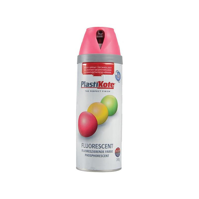 Plastikote Twist & Spray Fluorescent Pink 400ml — Town Tools