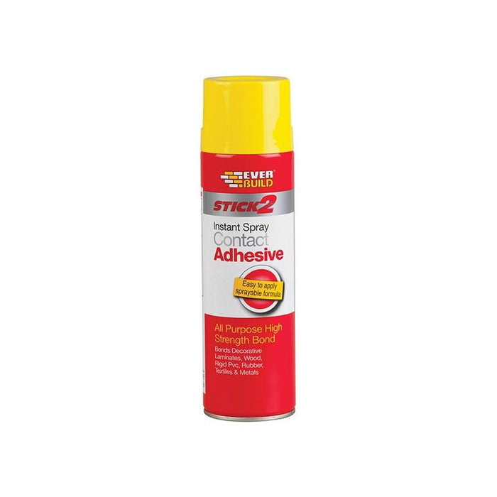 Everbuild Sika Stick 2 Spray Contact Adhesive 500ml Everbuild Sika - Town Tools