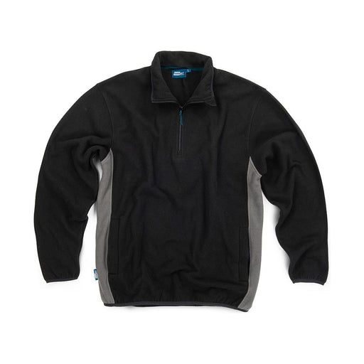 Tough Grit 2-Tone 1/4 Zip Fleece Black / Charcoal M Tough Grit - Town Tools 