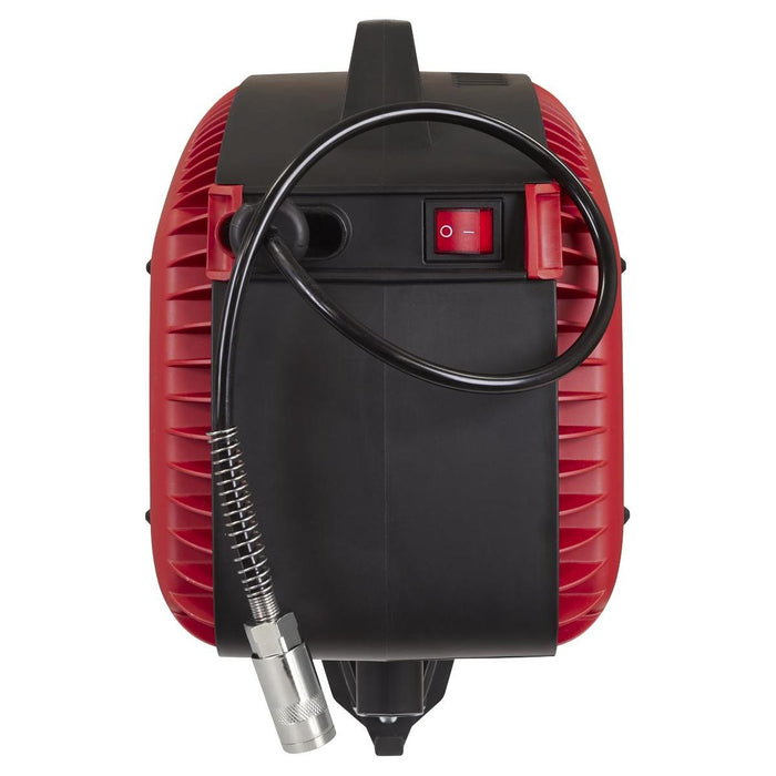 Sealey Wall Mounting Oil Free Air Compressor 1.5hp with 7m Retractable Hose Reel Sealey - Town Tools 