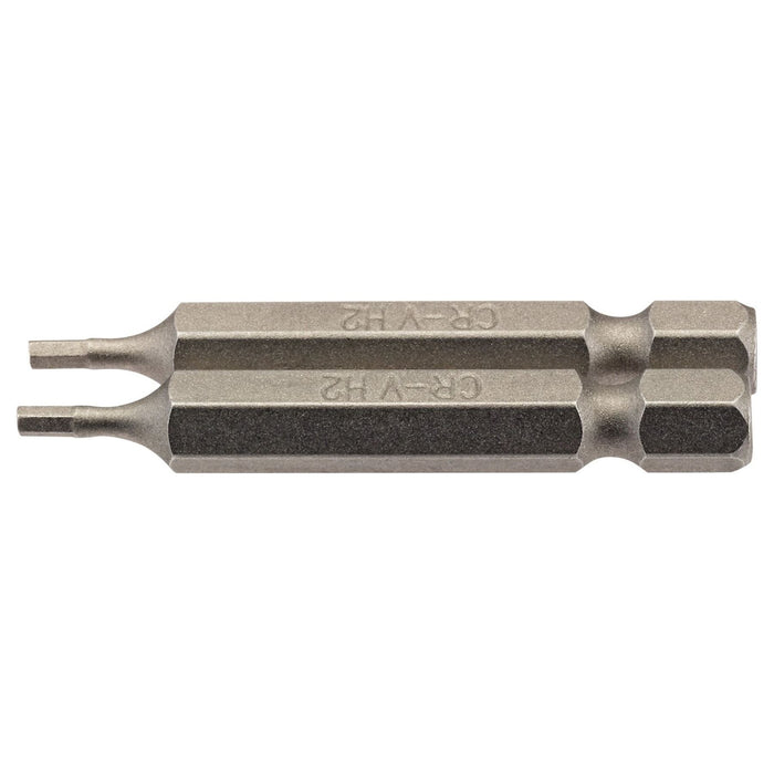 Draper Hexagonal Insert Bit, 2mm, 1/4" Hex, 50mm Long (Pack of 2) 64244 Draper - Town Tools 