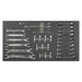 Sealey Tool Tray with Specialised Spanner Set 30pc Metric S01125 Sealey - Town Tools 