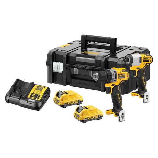 Dewalt Power Tools DCK2110L2 XR Brushless Sub-Compact Twin Pack 12V 2 x 3.0Ah Li-ion DeWALT Power Tools - Town Tools