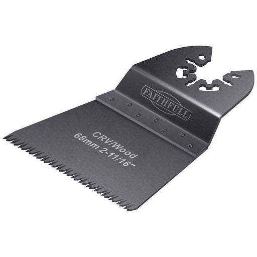 Faithfull Multi-Function Tool CrV Flush Fast Cut Wood Ground Side Set 68mm (Pack 5) Faithfull - Town Tools