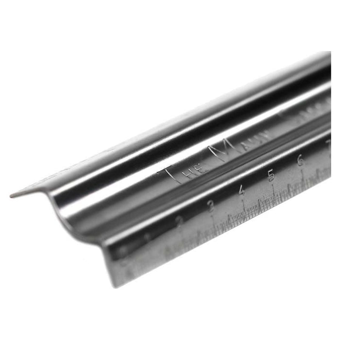 Maun Metal Safety Rule Metric 300mm Maun - Town Tools