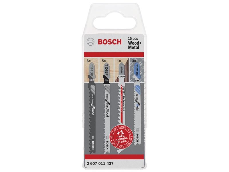 Bosch Powertool Accessories Wood and Metal Jigsaw Blade Set, 15 Piece Bosch Powertool Accessories - Town Tools