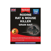 Rentokil Rodine Rat & Mouse Killer Grain Bait (Sachets 2)