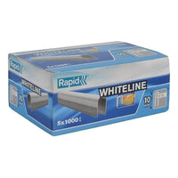 Rapid 28/10 10mm DP x 5m White Staples (Box 1000 x 5)