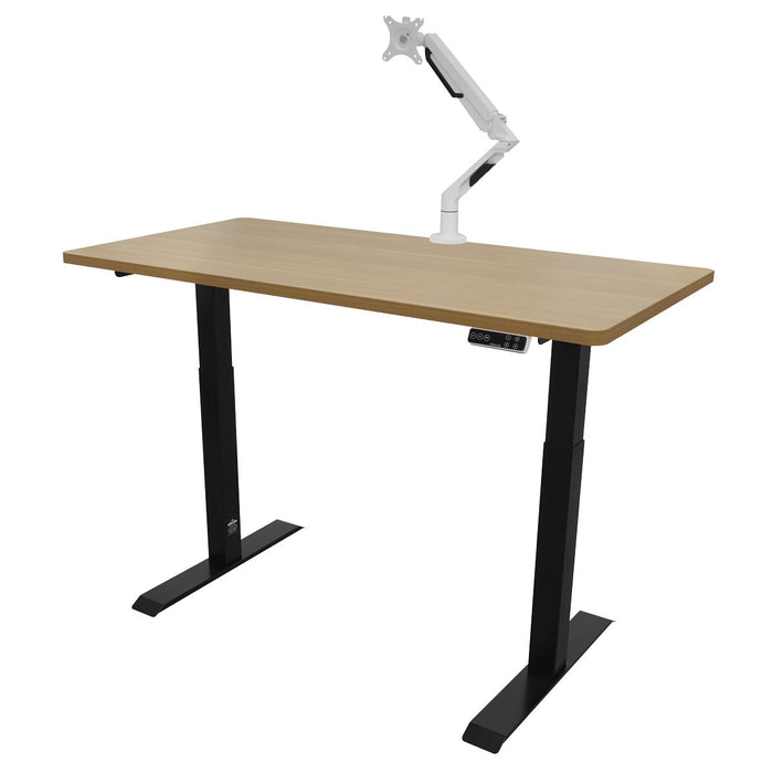 Dellonda Electric Height Adjustable Standing Desk 1400 x 700mm Dual Motor 100kg