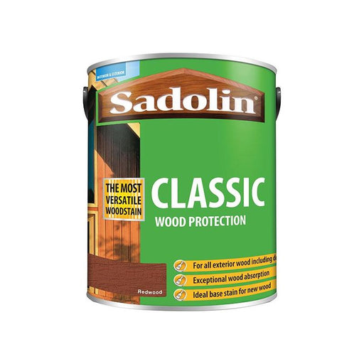 Sadolin Classic Wood Protection Redwood 5 litre Sadolin - Town Tools