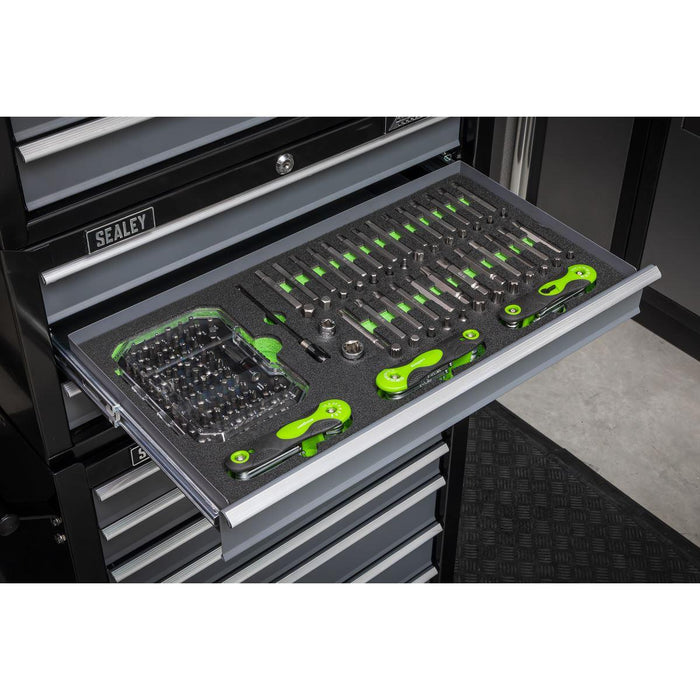 Siegen Siegen Specialised Bit Set & Folding Hex Keys with Tool Tray 170pc S01275 Siegen - Town Tools 