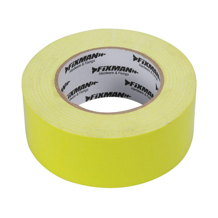 Fixman Heavy Duty Duct Tape Bright Yellow 50mm x 50m Fixman - Town Tools 