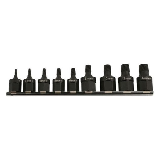 Laser Screw Extractor Set 3/8"D & 1/2"D 9pc 5967 Laser - Town Tools 