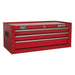 Sealey Topchest Mid-Box & Rollcab 14 Drawer Stack Red AP22STACK Sealey - Town Tools 