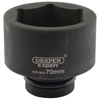 Draper Expert HI-TORQ 6 Point Impact Socket, 1" Sq. Dr., 70mm 05131