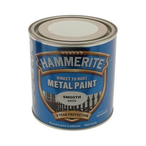 Hammerite Direct To Rust Metal Paint - Smooth White - 2.5 Litre Hammerite - Town Tools 