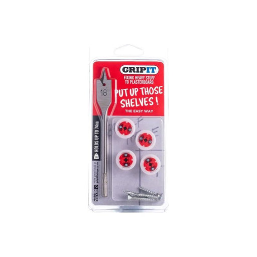 Gripit Shelf Kit Clam Pack Gripit - Town Tools