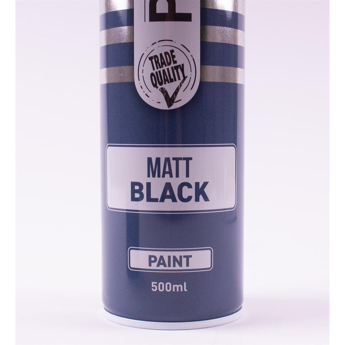 4x PMA Professional Matt Black 500ml Spray Paint High Coverage PMA - Town Tools 