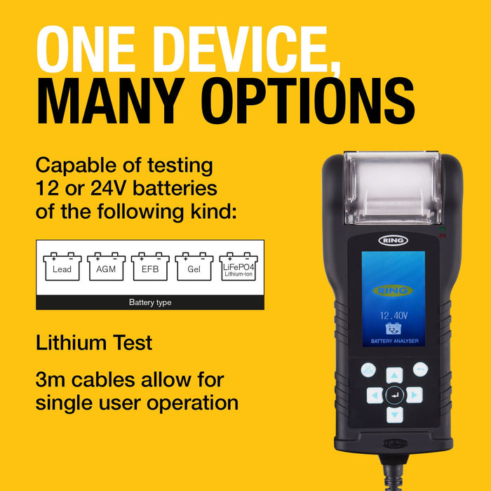 Ring RBAG950 Colour screen Battery Analyser