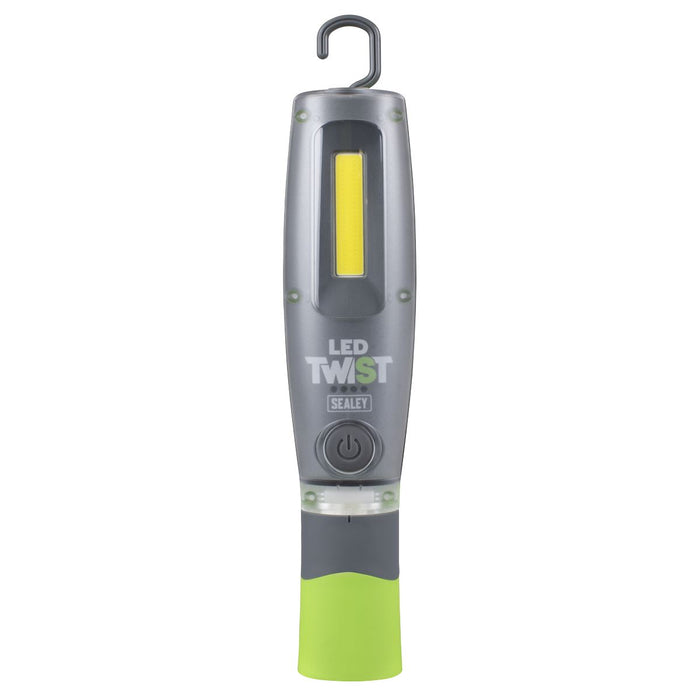 Sealey LED Twist Rechargeable Inspection Light Green LED2001G Sealey - Town Tools 