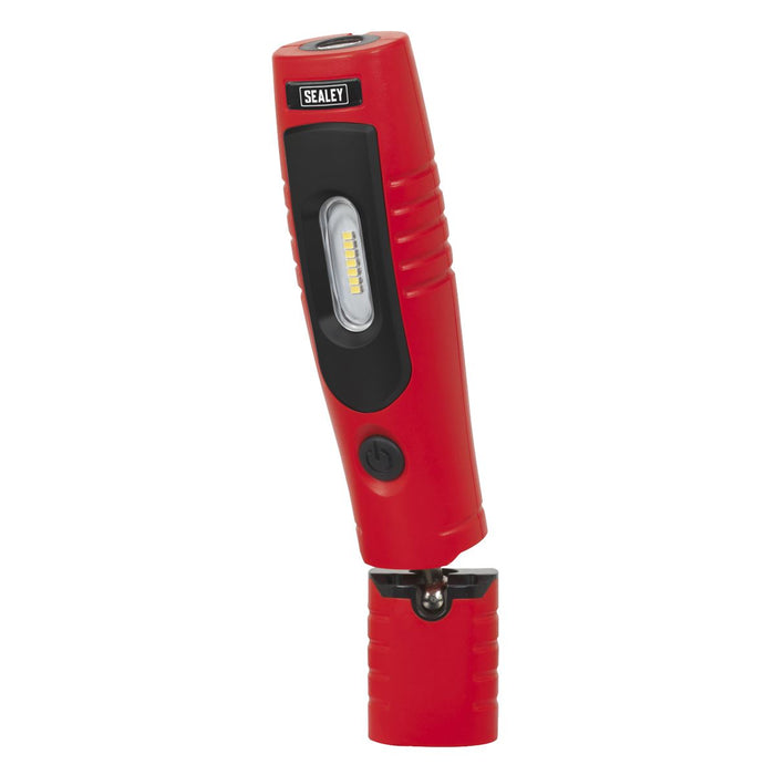 Sealey Rechargeable 360 Inspection Light 7 SMD & 3W SMD LED Red Lithium-ion Sealey - Town Tools 