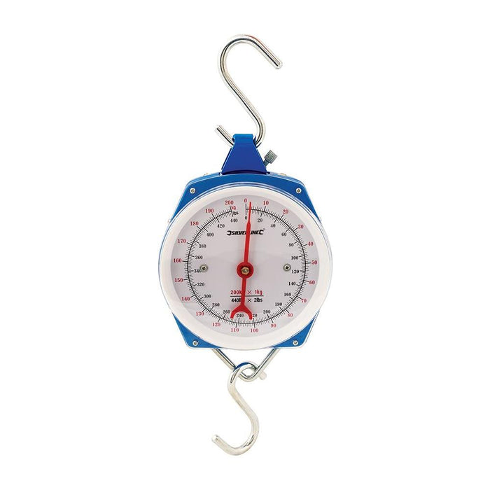 Silverline Hanging Scales Heavy Duty 200kg Silverline - Town Tools 