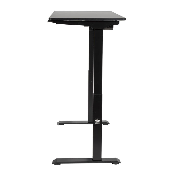 Dellonda Single Motor Adjustable-Height Electric Sit/Stand Desk - Black Desktop