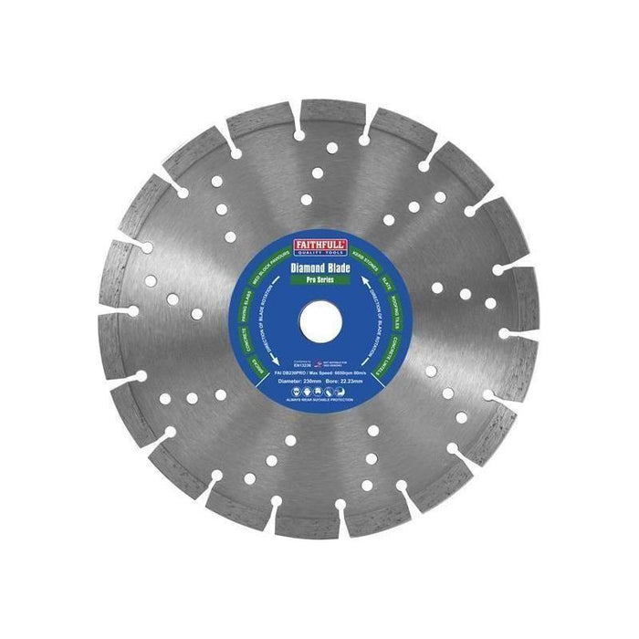 Faithfull Professional Diamond Blade 230 x 22mm Faithfull - Town Tools
