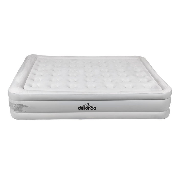 Dellonda Raised Air Bed with Removable Electric Pump & Storage Bag - Queen