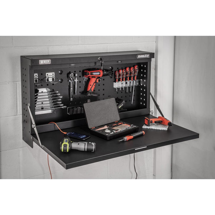 Superline Pro Superline PRO Wall Mounting Foldable Workbench 900mm APWMW01 Superline Pro - Town Tools 